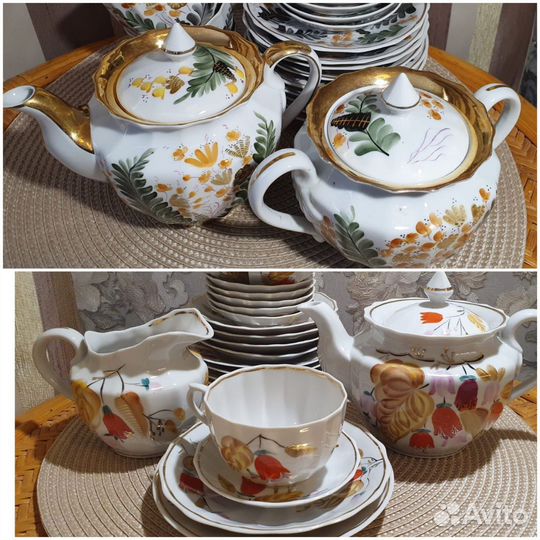 Сервизы чайные Вербилки по частям
