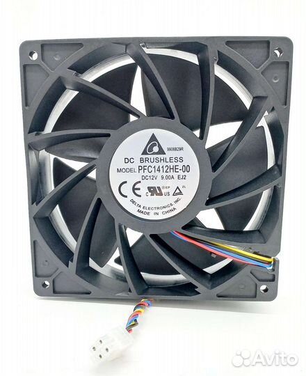 Кулер/вентилятор 140х140х38мм, 9А, 4pin Whatsminer