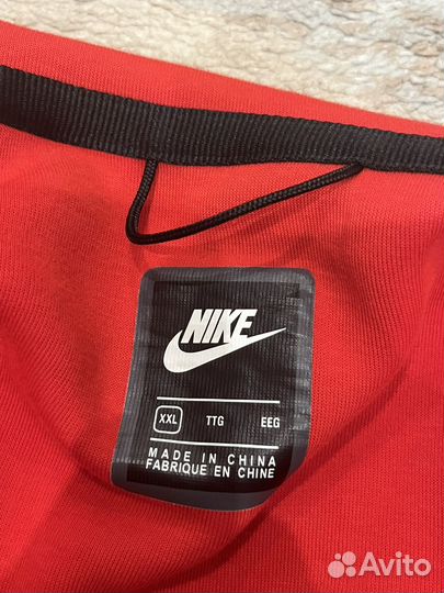 Кофта nike tech fleece красная