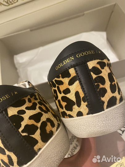 Кеды golden goose леопардовые