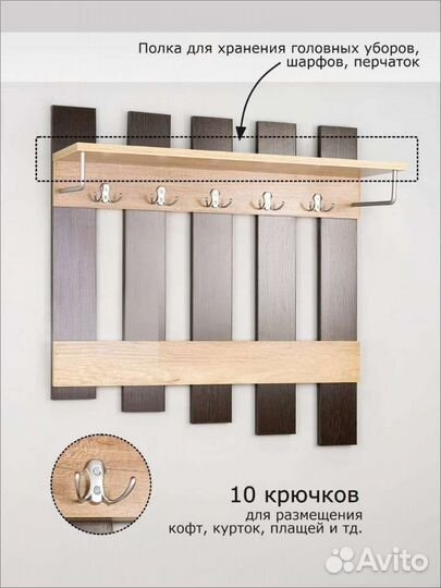 Вешалка настенная новая