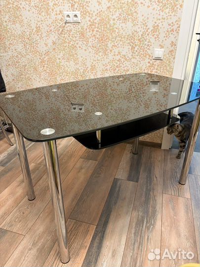 Кухонный стол бу стекло