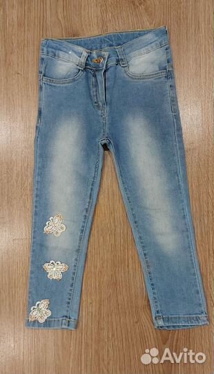 Джинсовый костюм для девочки 110 р