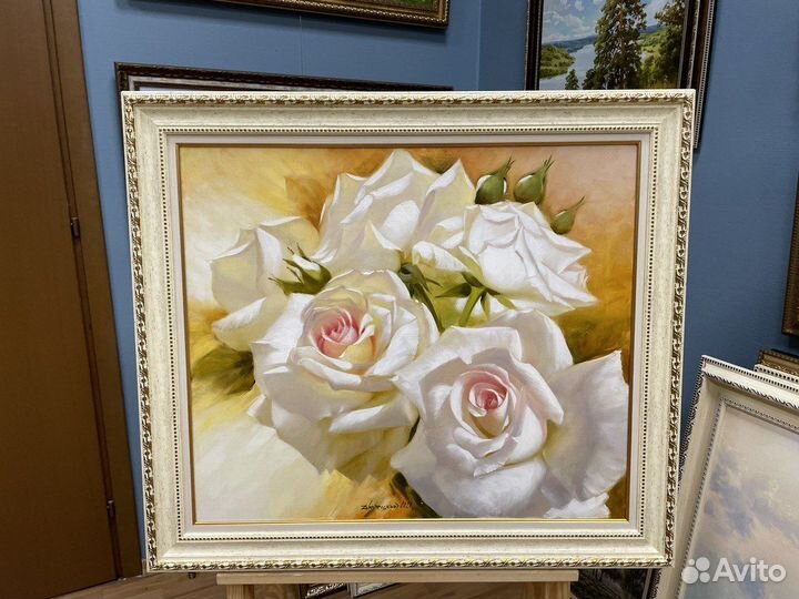 Картина маслом, цветы 