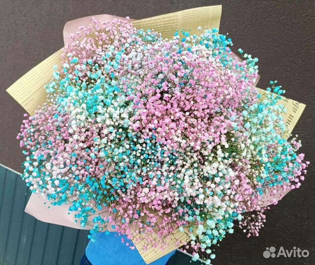 Букет - гигант из гипсофилы