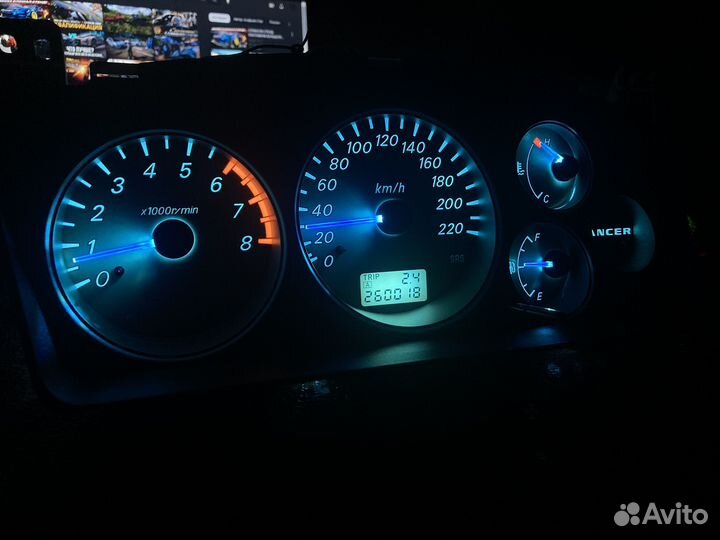Пересвет панели приборов lancer 9