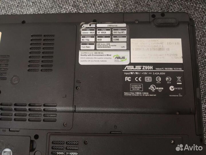 Ноутбук Asus Z99H