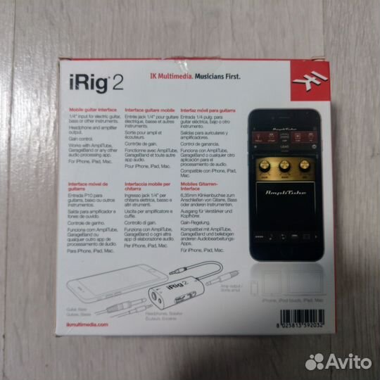 Звуковой интерфейс iRig 2