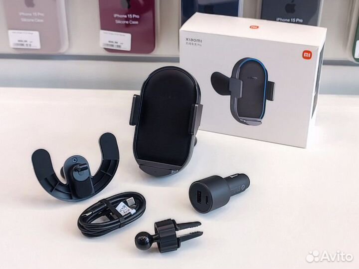 Автодержатель Xiaomi MagSafе зарядкой 50W