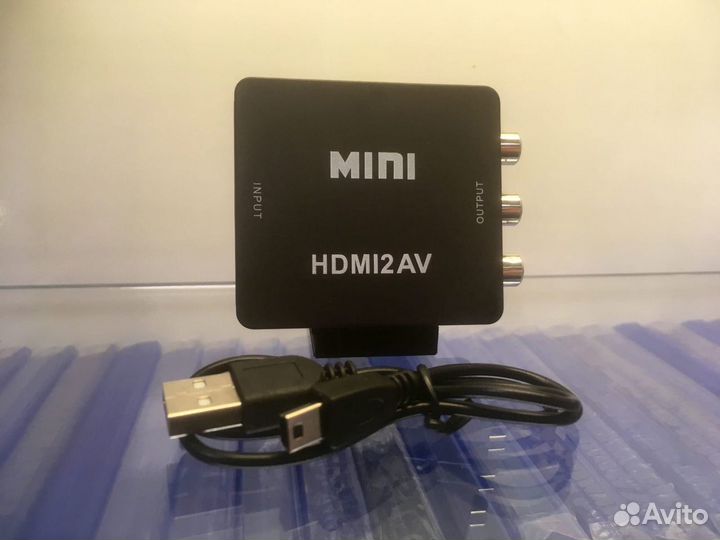 PS4 PS3 PC Адаптер hdmi to AV 3RCA - Mini hdmi2AV