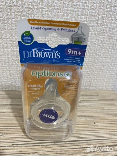 Соска для бутылочки DrBrowns 9m+