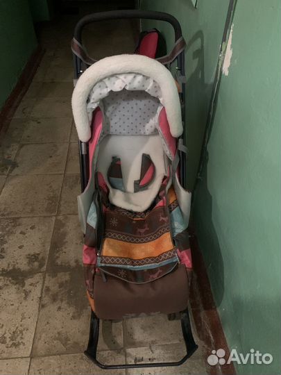 Коляска санки