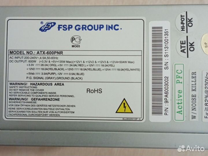 Блок питания для пк 600w