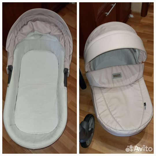 Коляска 2 в 1 roan bass soft, эко кожа