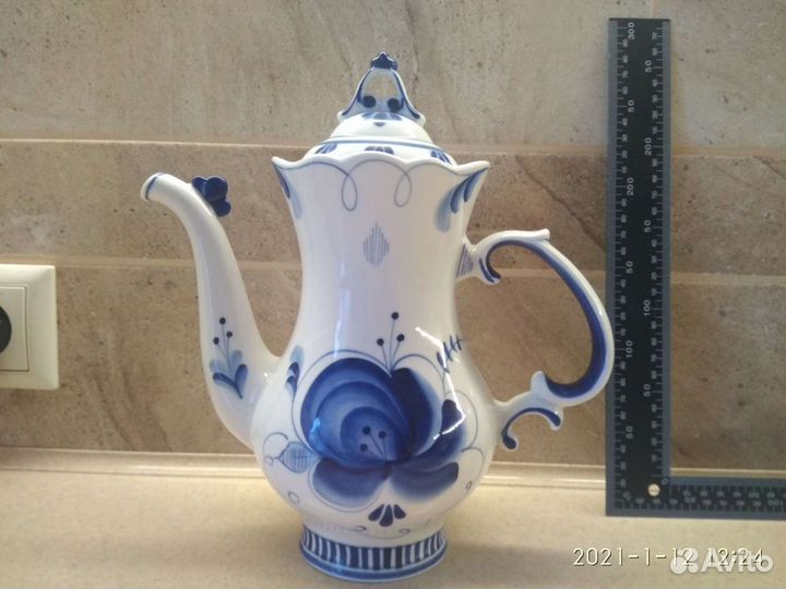 Гжель кофейник