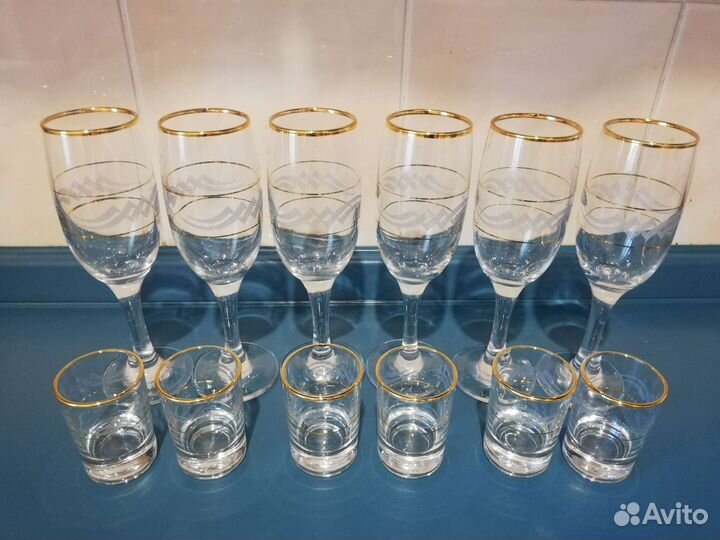 Бокалы фужеры стопки