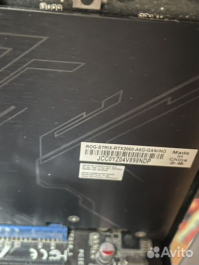 Rog strix gtx 2060 6gb