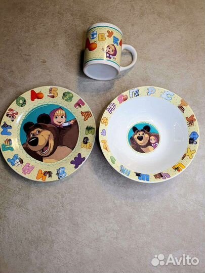 Набор посуды Маша и медведь