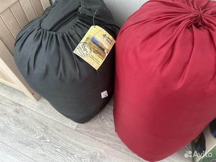 Палатка спальники матрасы подушки помпа - пакетом