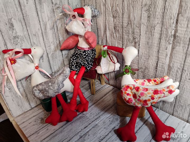 Аист с младенцем, игрушка, ручная работа