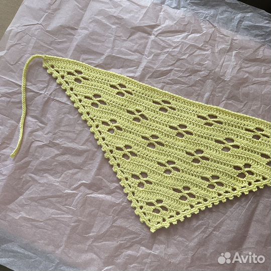 Косынка кроше летняя