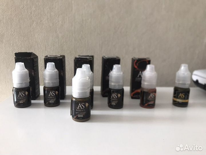 Пигменты для татуажа брови