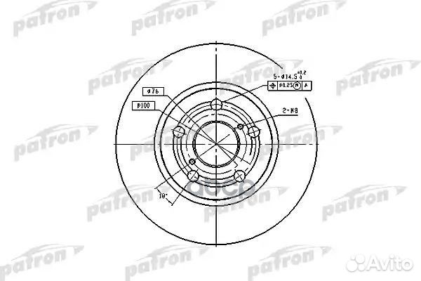 Диск тормозной передн toyota: carina E 92-97, C
