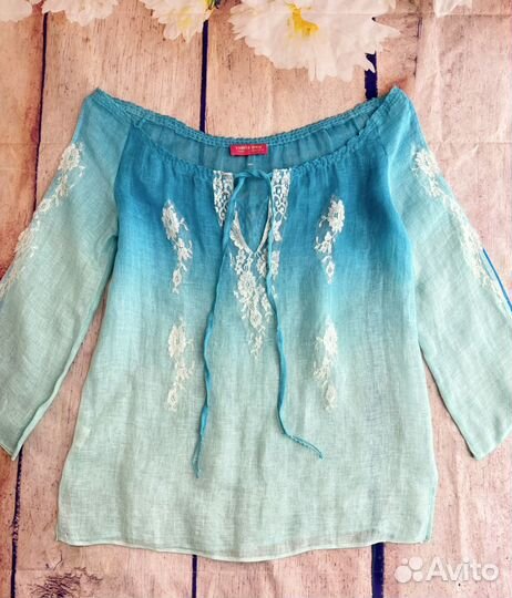 Богемная блуза из Франции Vanita Rosa М