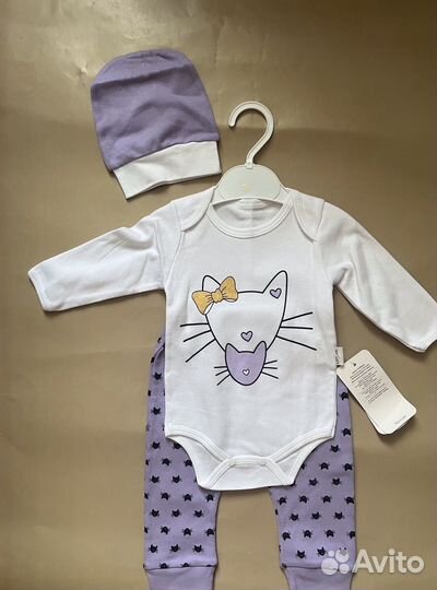 Одежда новая пакетом для девочки р.62-68