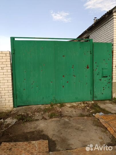 Ворота с калиткой распашные бу