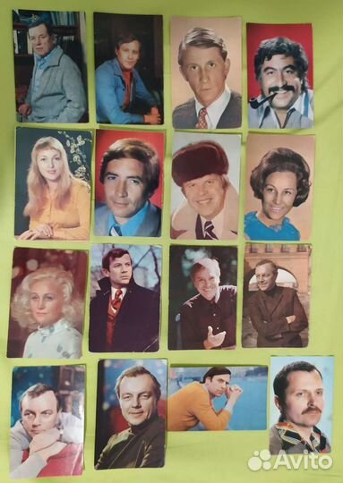 Цветные открытки артисты актеры СССР