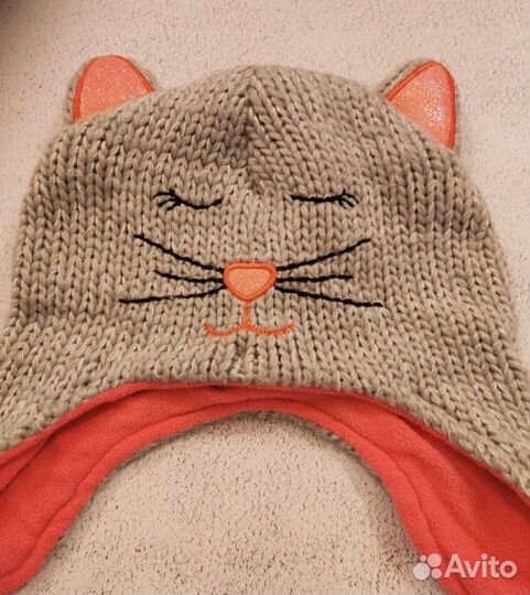 Шапка варежки для девочки сhildren's place 2-3 г