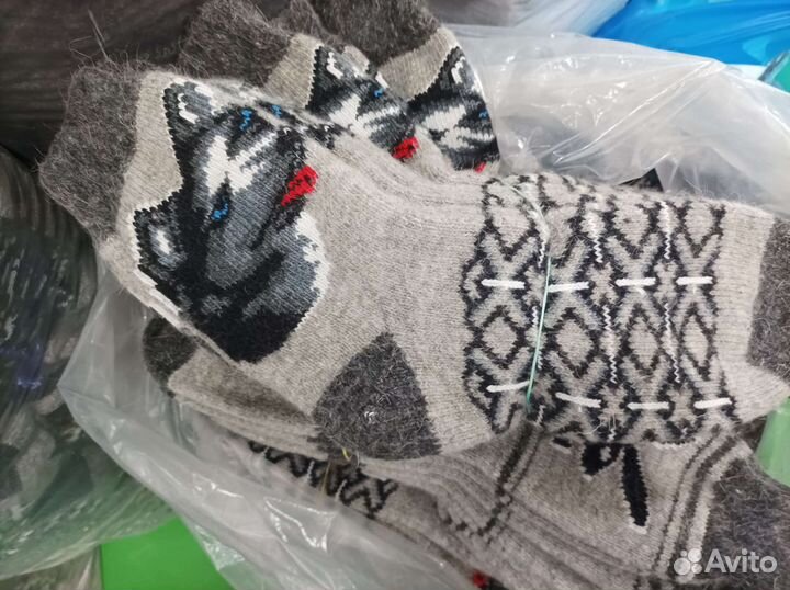 Носки шерстяные, толстые, раз; 36 - 41