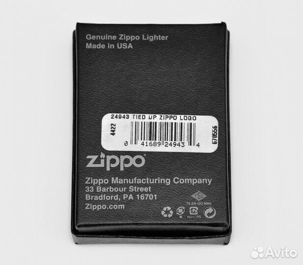 Зажигалка Zippo 24943 Tied Up Zippo Logo Оригинал