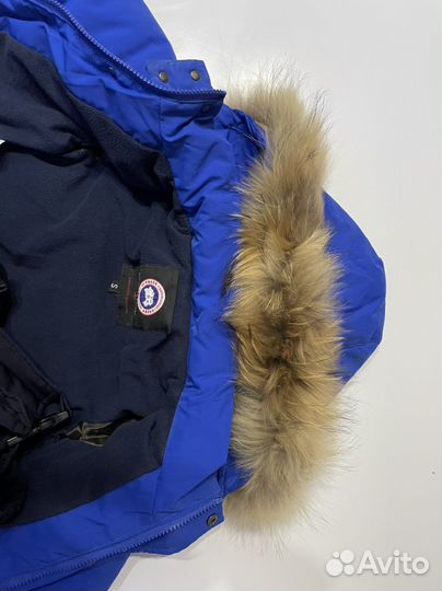 Canada goose комбинезон/шапка poivre blanc