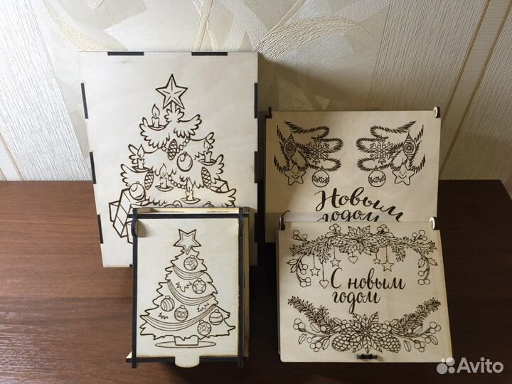 Коробка подарочная из дерева