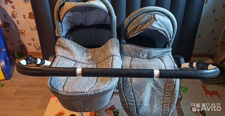 Коляска для двойни или погодок 2в1