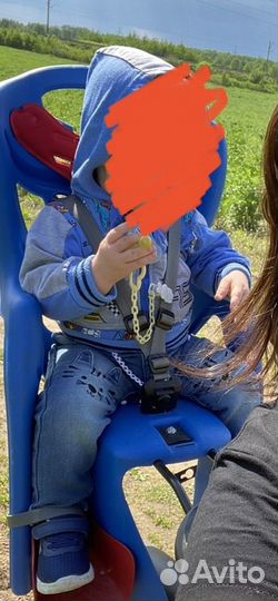 Велокресло для ребенка до 20 кг