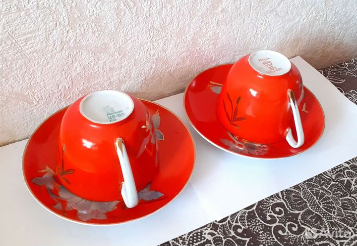 Большая чайная пара. Мальва. Барановка