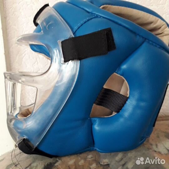 Шлем кожаный новый