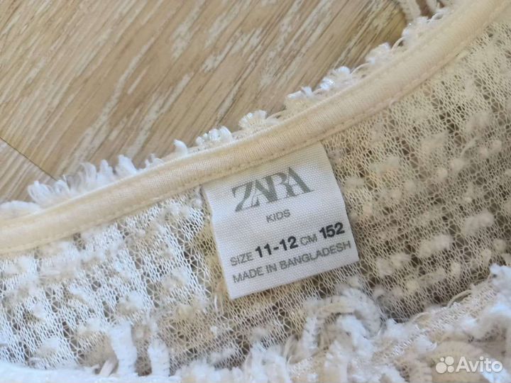 Блузка zara 11-12 лет на рост 152см