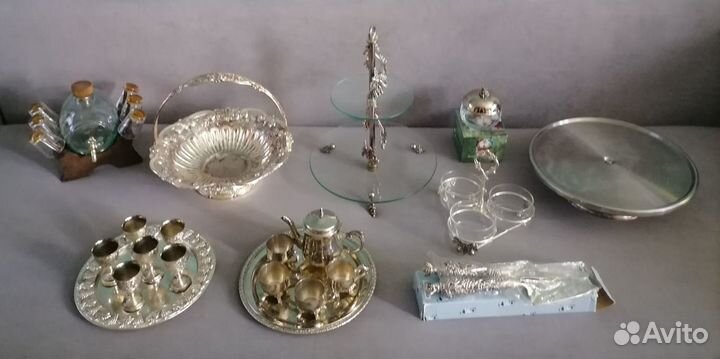 Кофейный сервиз мельхиор