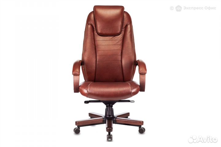 Кресло для руководителя Бюрократ T-9923walnut/chok