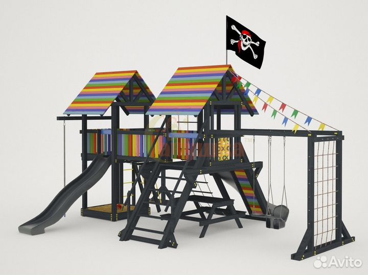 Детская площадка Савушка 1 (black edition)