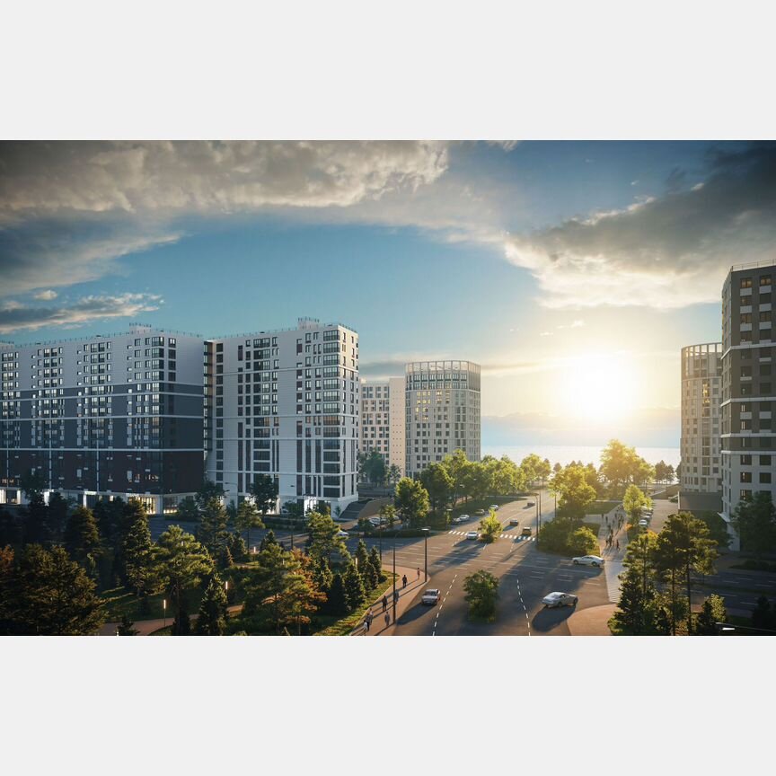 2-к. квартира, 70,1 м², 14/17 эт.