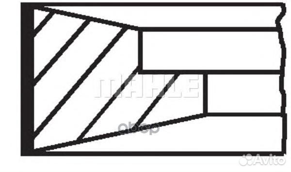 Комплект поршневых колец 005 36 N0 Mahle/Knecht