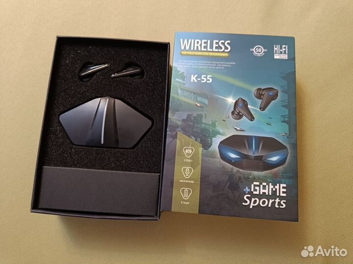 Беспроводные игровые наушники wireless k-55