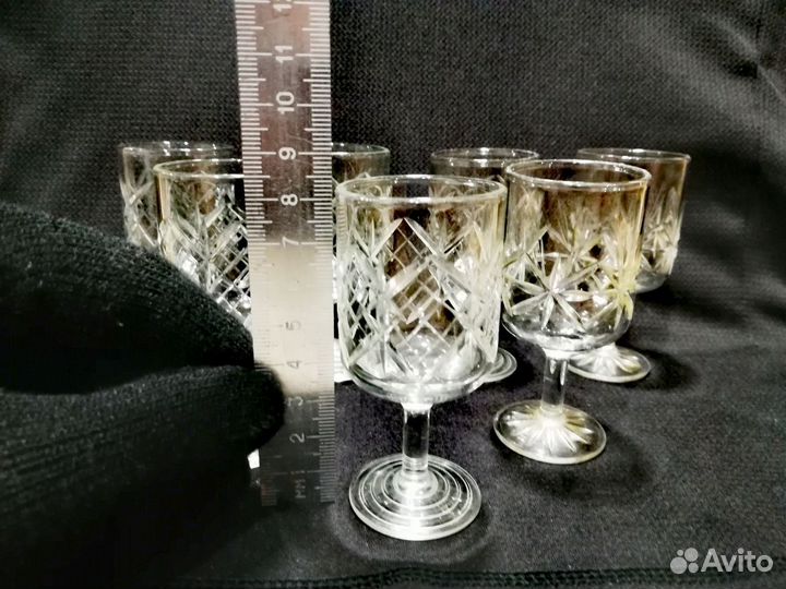 СССР, хрусталь, винтажные рюмки