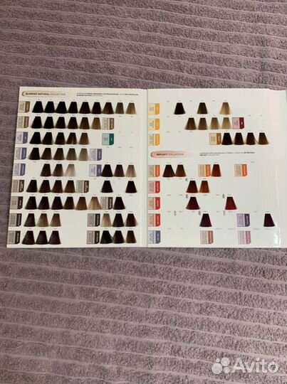 Палитра красок для волос