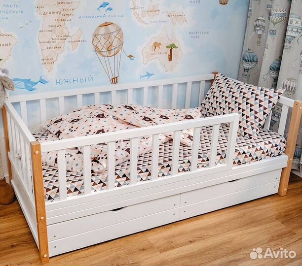 Детская кровать Basic бук